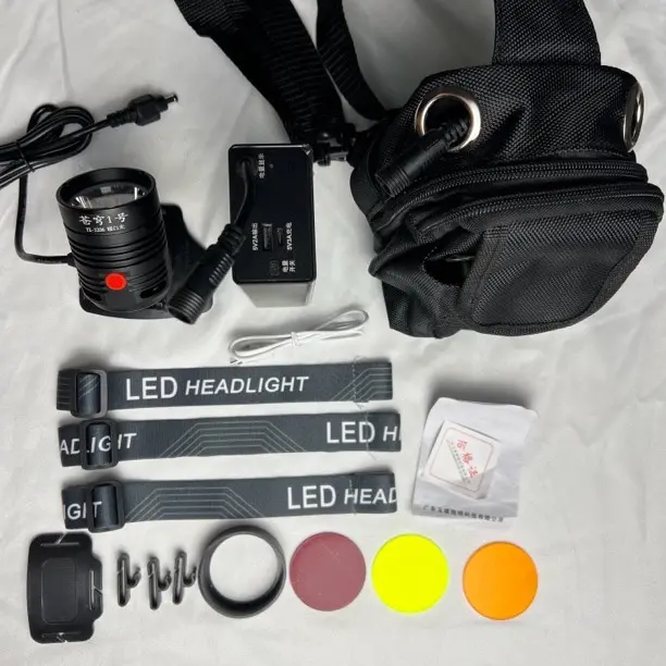 横流恒压不降档3.7V全方位旋转户外实战头灯