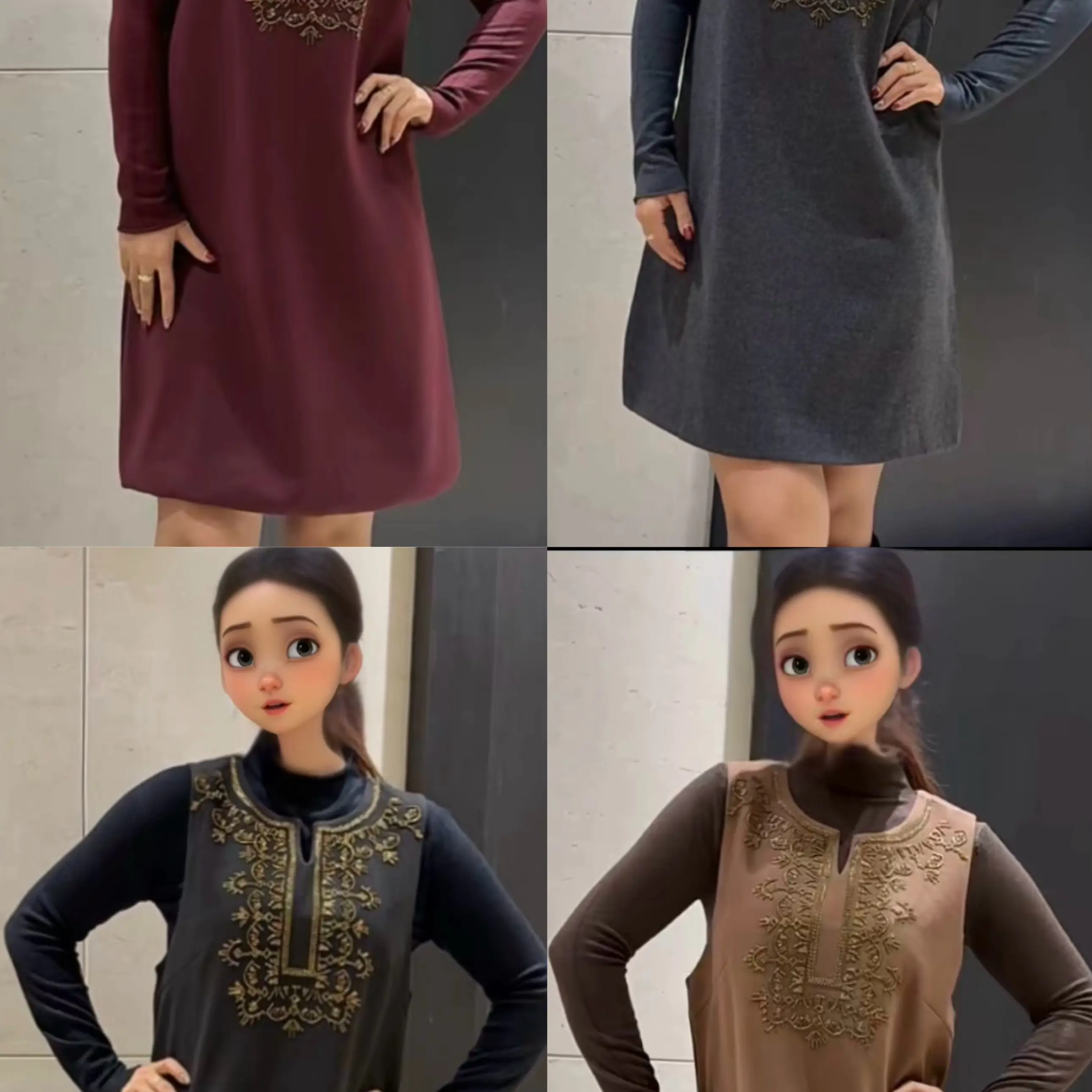 秋冬新款针织连衣裙套装女长袖内搭显瘦气质法式复古两