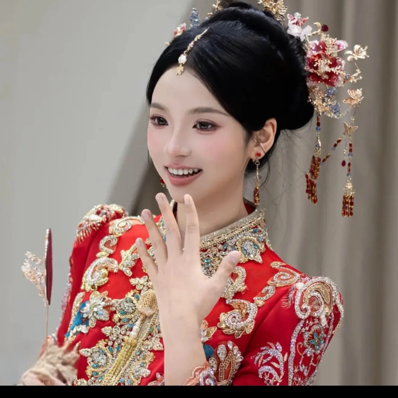 新款高级感中式唯美减龄新娘秀禾古风结婚头饰