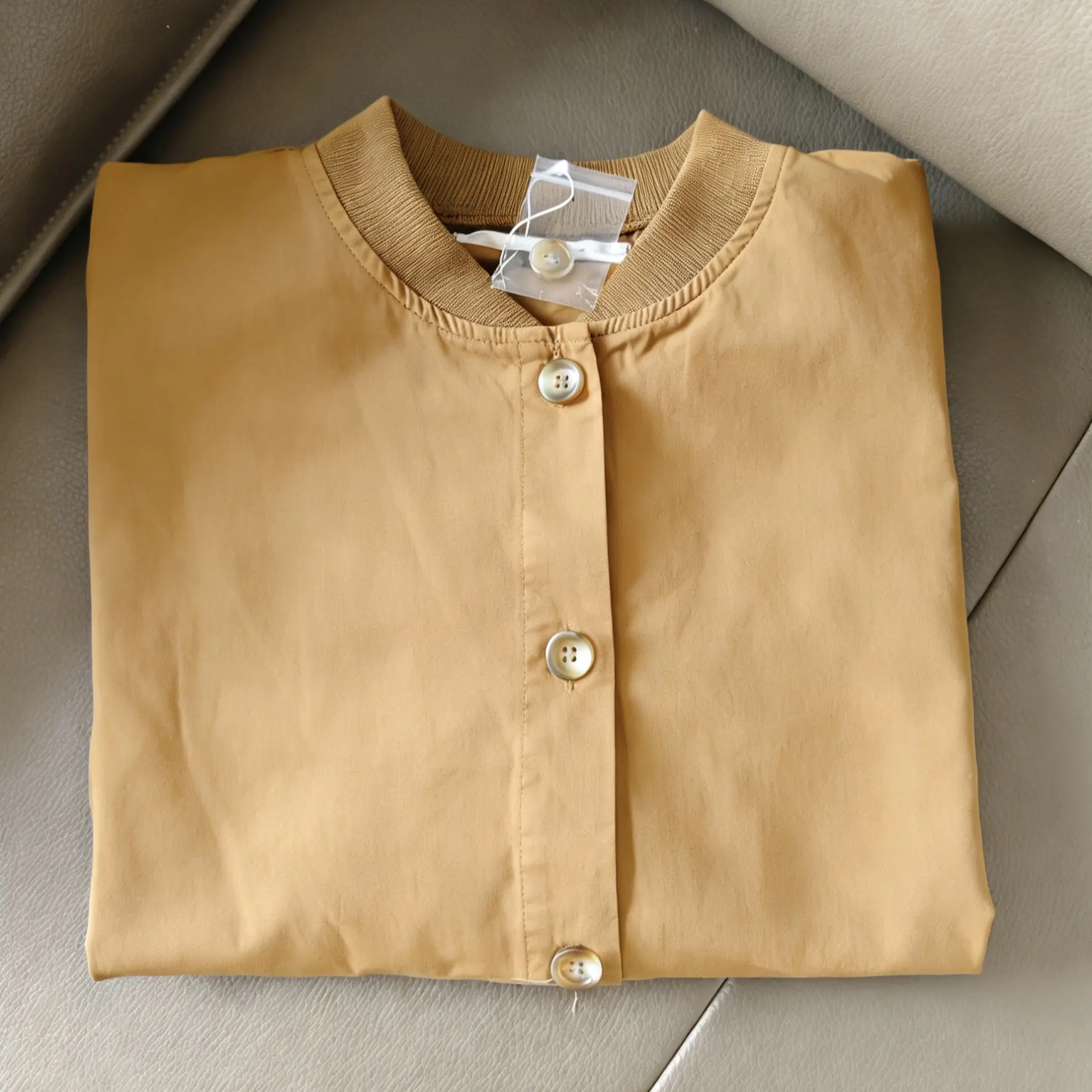 日单纯棉休闲无领长袖时尚百搭外套