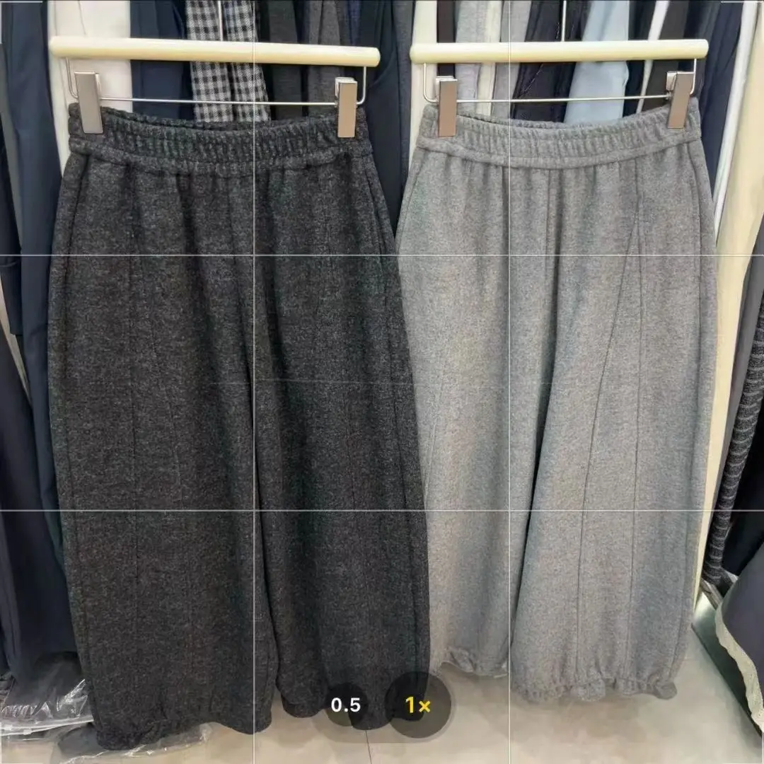 【如意】韩系加绒花苞裤