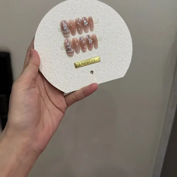 GENNIE高定拼钻圣诞可拆卸纯欲系列手工穿戴甲