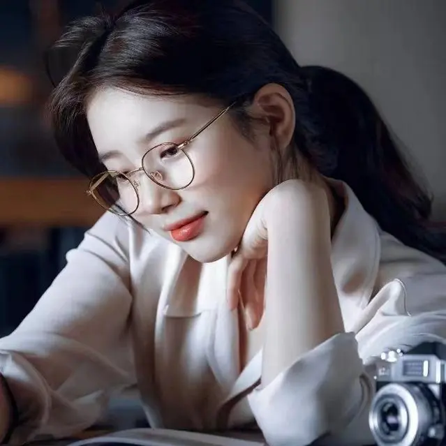 超轻纯钛金丝圆框光学镜高质感可配度数眼镜框