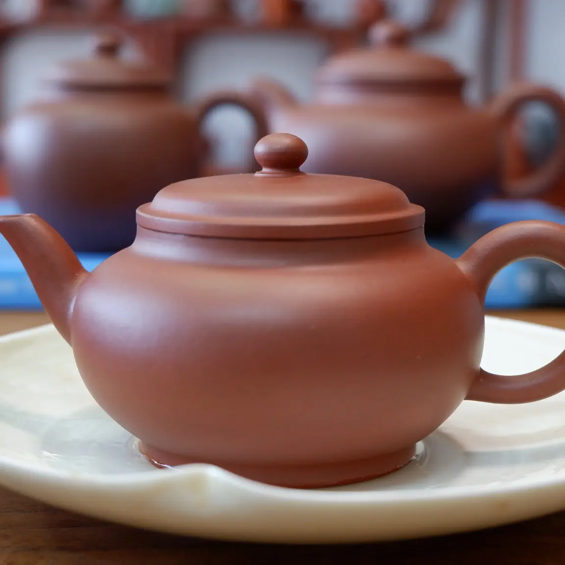 原矿红皮龙 全手工紫砂壶经典茶器宫灯