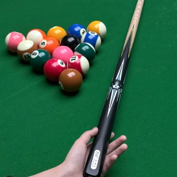 野豹准神41:1复刻白蜡木前支一体小头台球杆中八专用