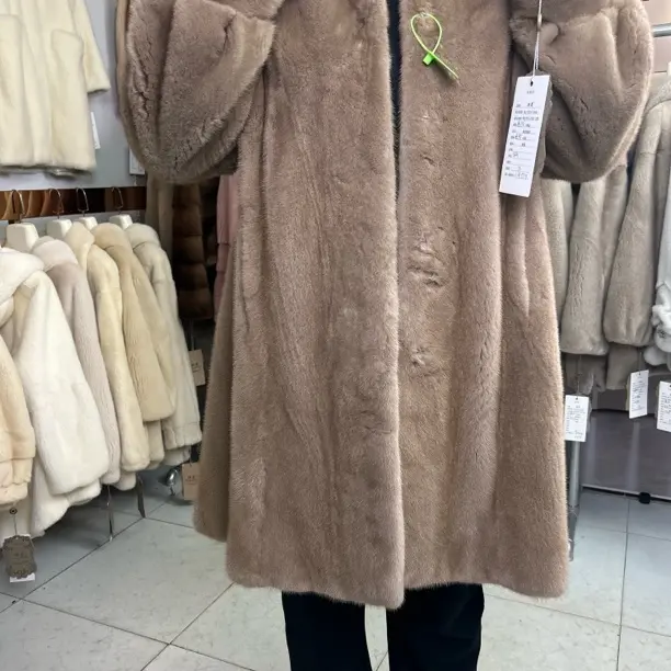 皮草 连帽中长款时尚休闲百搭女装外套