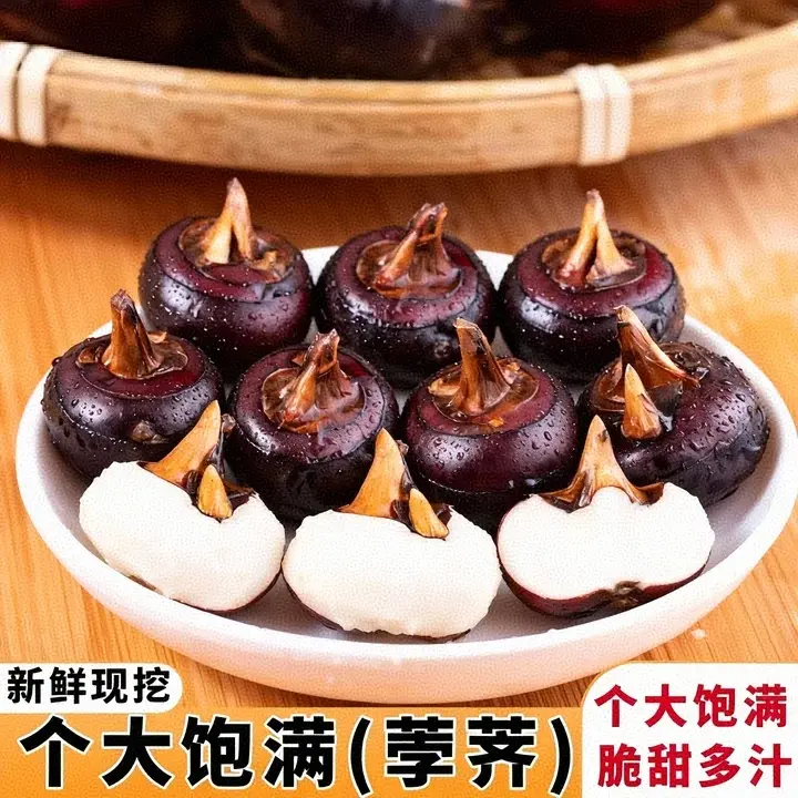 新鲜现挖带泥马蹄荸荠地梨脆甜多汁应季果蔬x