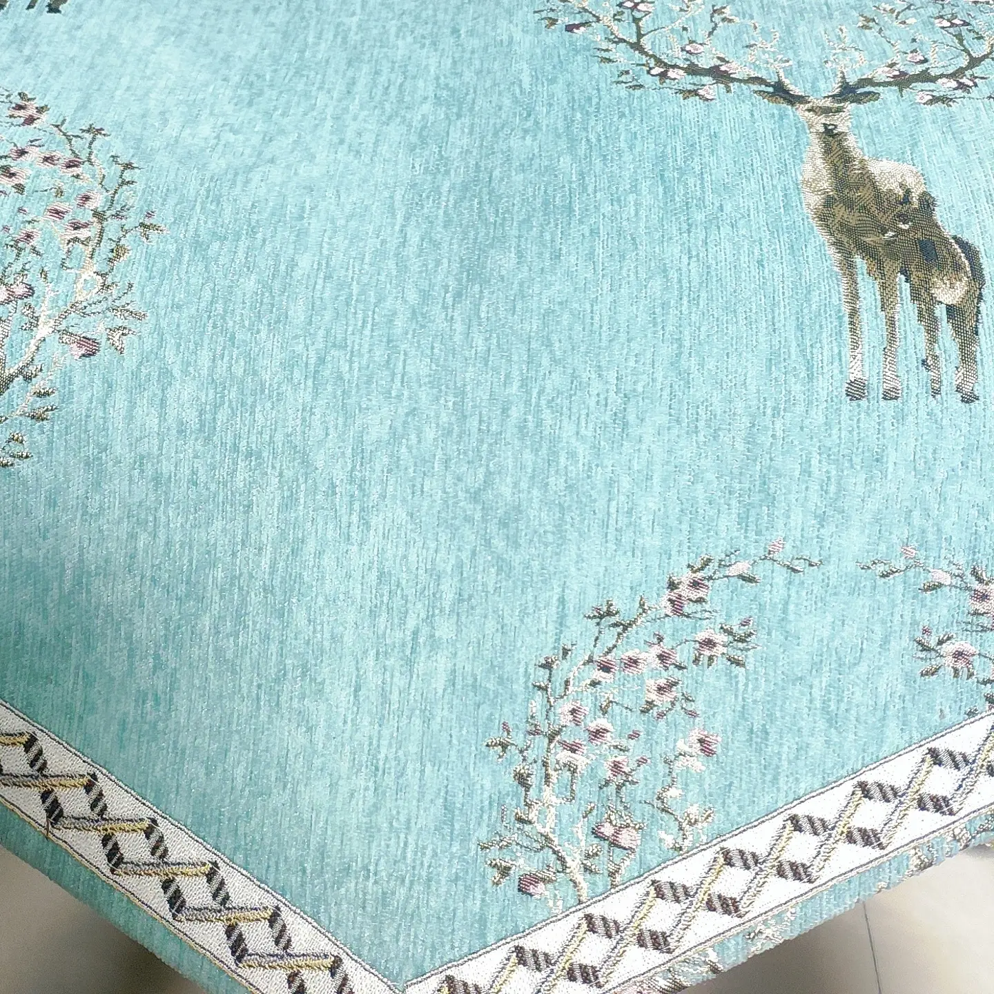 新款四季通用防滑轻奢简约沙发垫，浅绿