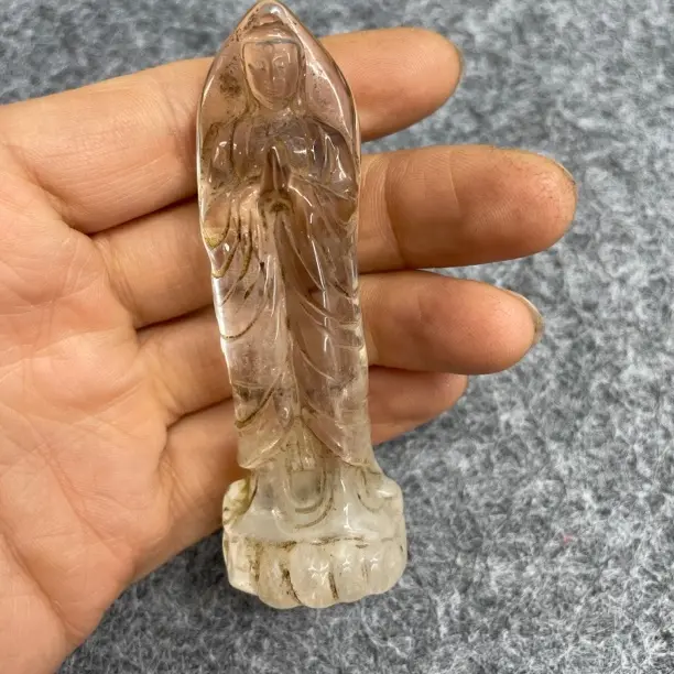 水晶佛摆件适合家居装饰