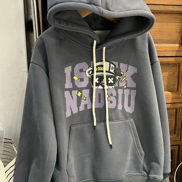 男宝女宝连帽卫衣ins学生印花常规款秋冬款休闲卫衣