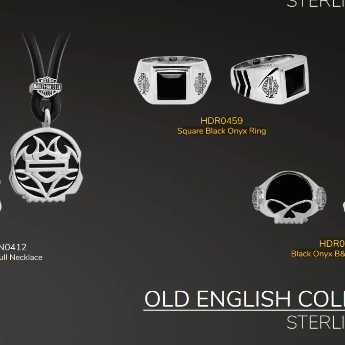 合金戒指 Harley Davidson/哈雷戴维森/合金戒指简约