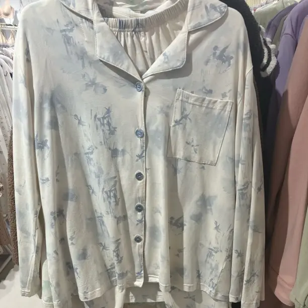 女款春秋棉质睡衣家居服