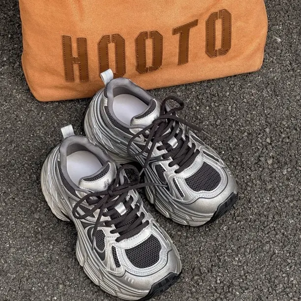 休闲鞋运动风系带秋季休闲风时尚休闲鞋春季运动鞋