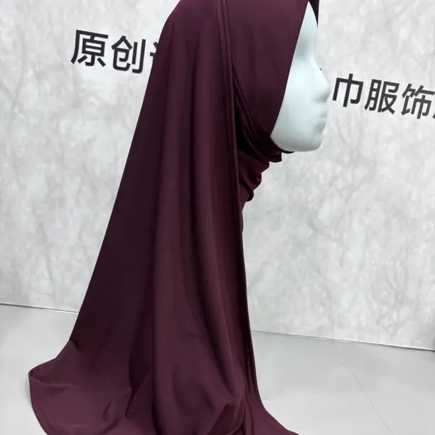 高端水晶麻纯色绕巾极简透气双线压边百搭韩版纱巾薄款时尚