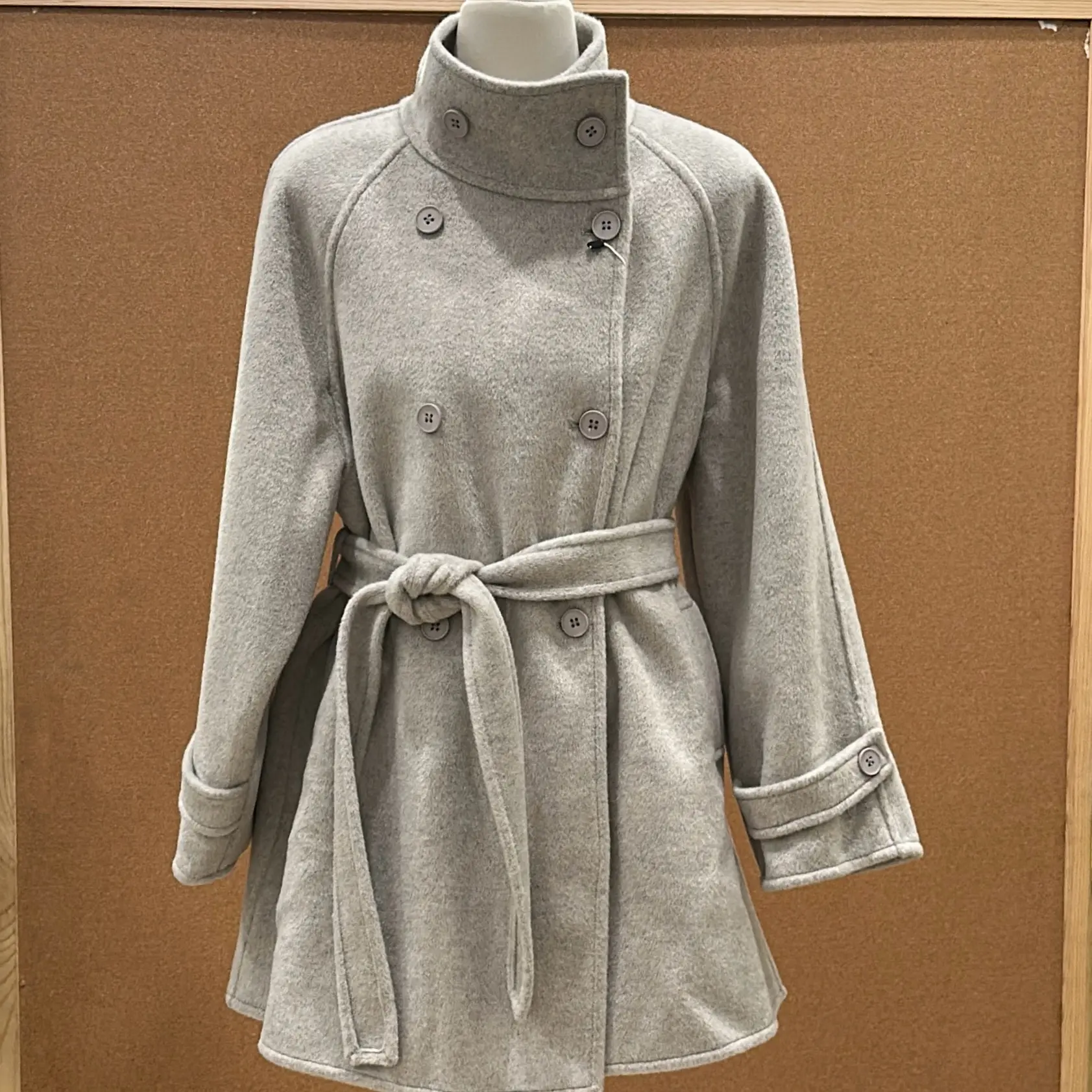 秋冬立领短款羊毛大衣1168