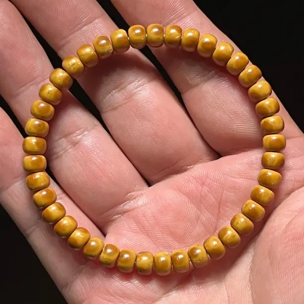 SSS毕业级黄金甲纯肉小老型手串，尺寸6.8，全品高油高密精工