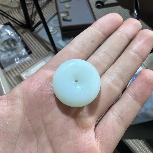 和田玉平安扣吊坠挂件