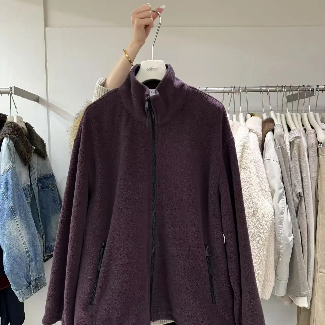Echoes摇粒绒外套L037休闲秋冬