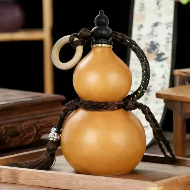 天然可盘玩蜂蜡酒葫芦文玩摆件可装酒水