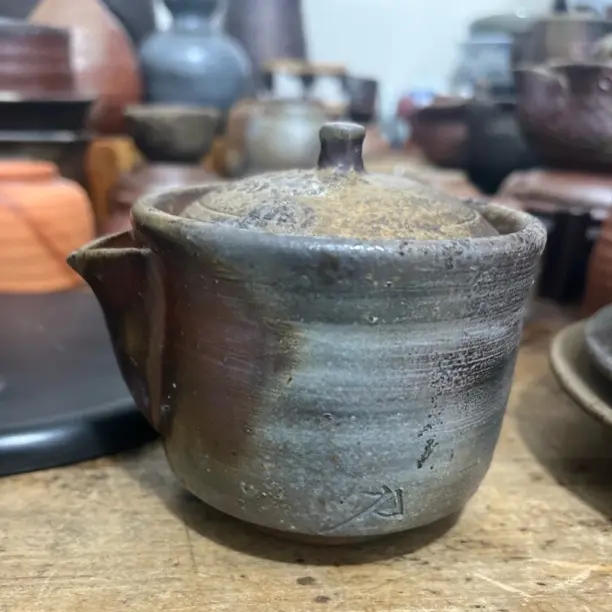 木村陶峰备前宝瓶