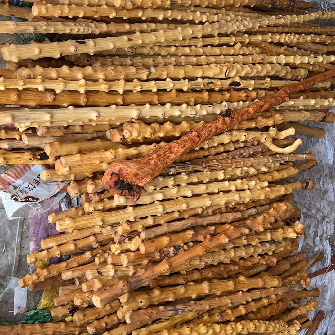云南对节木登山杖可作户外健身武术助行多功能手杖