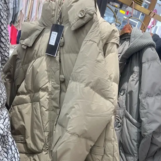 华姐家大码冬季新款韩版宽松连帽加中长款