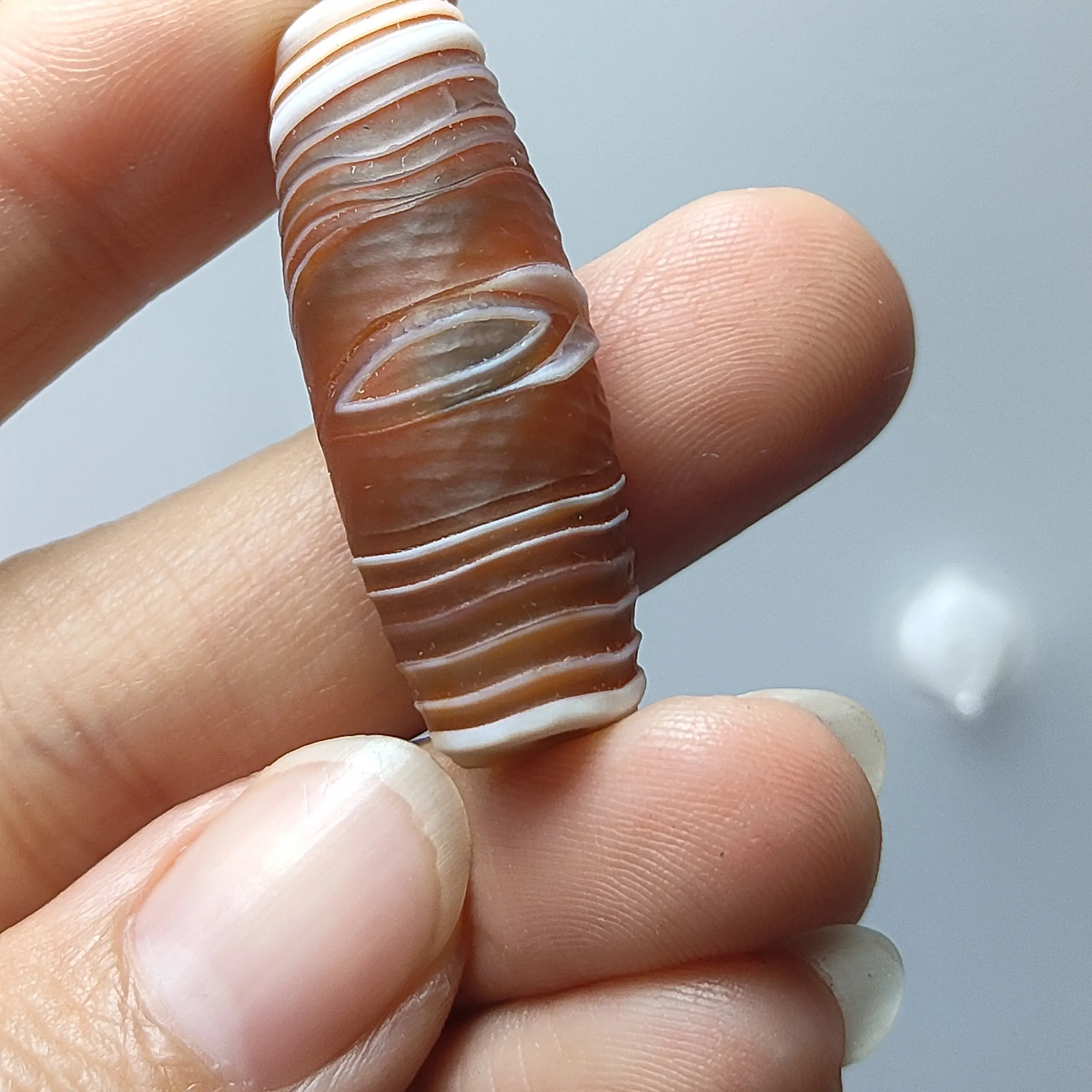 缠丝玛瑙带线条带眼睛34mm*13mm