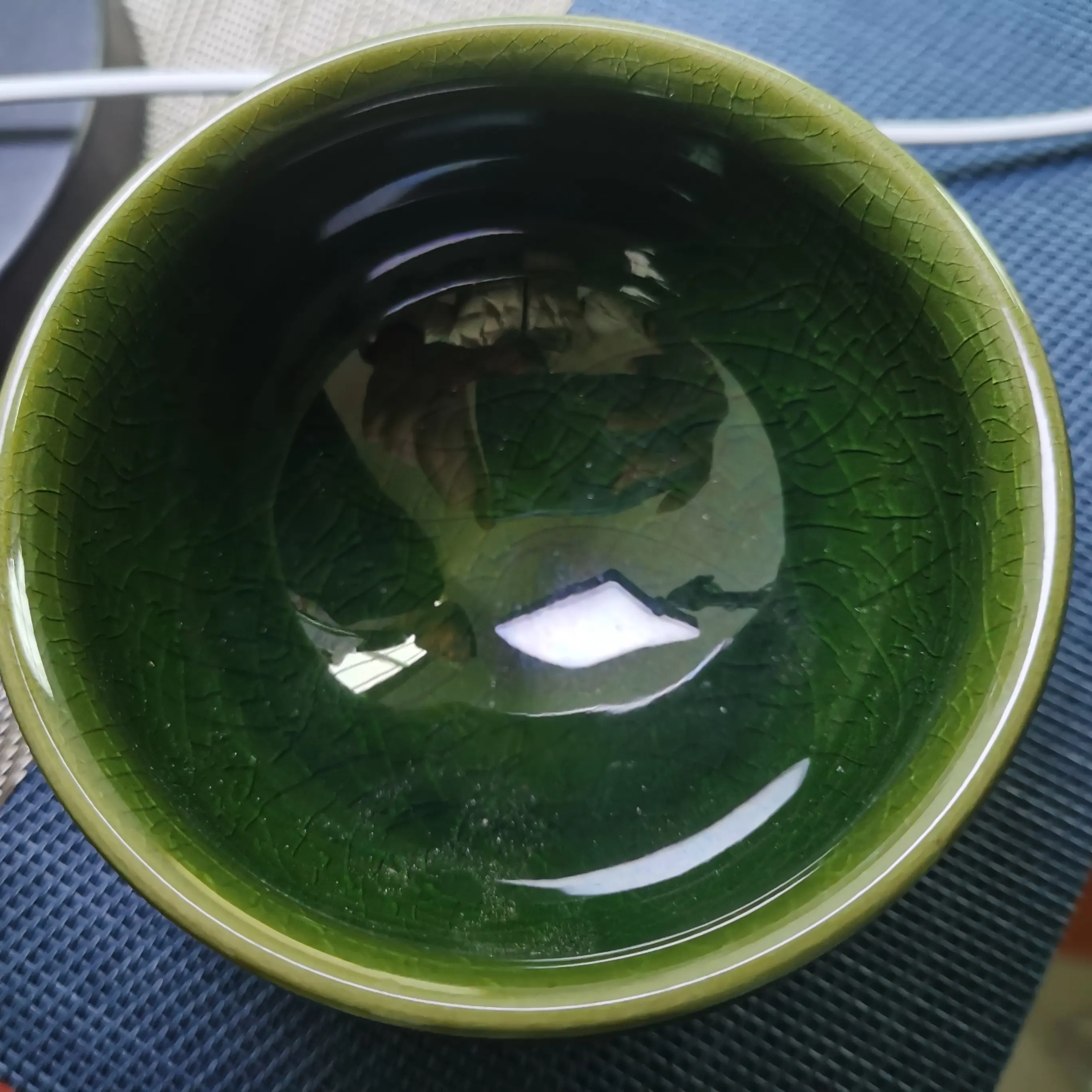 特色语釉下冰裂工艺陶瓷将军主人杯茶具