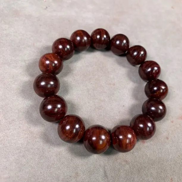 正宗海南黄花梨紫红油梨1.5手串温润细腻质感足材质多样发一