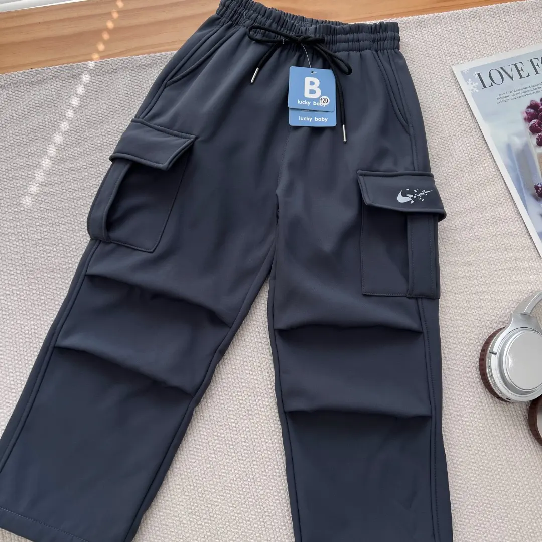 厂家直销 秋冬中大童休闲工装长裤