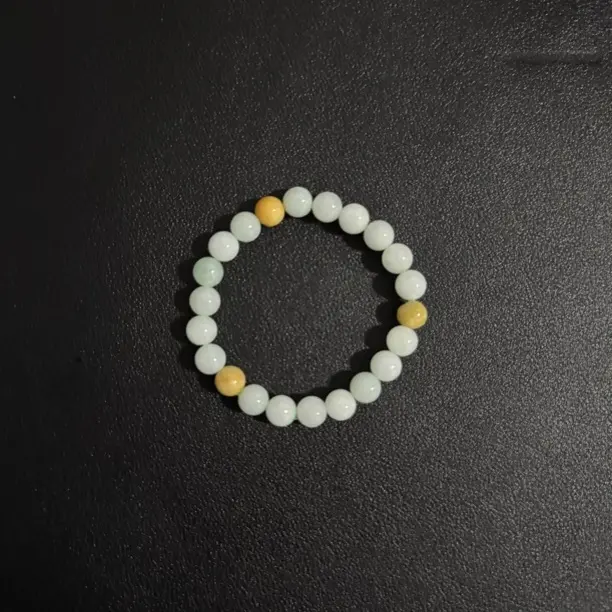 天然A货多宝翡翠圆珠单圈手串