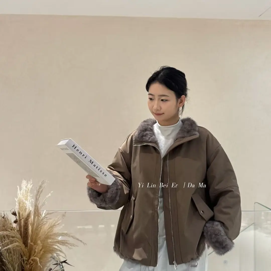 人造皮草 YL55213内胆冬款韩系外套分码