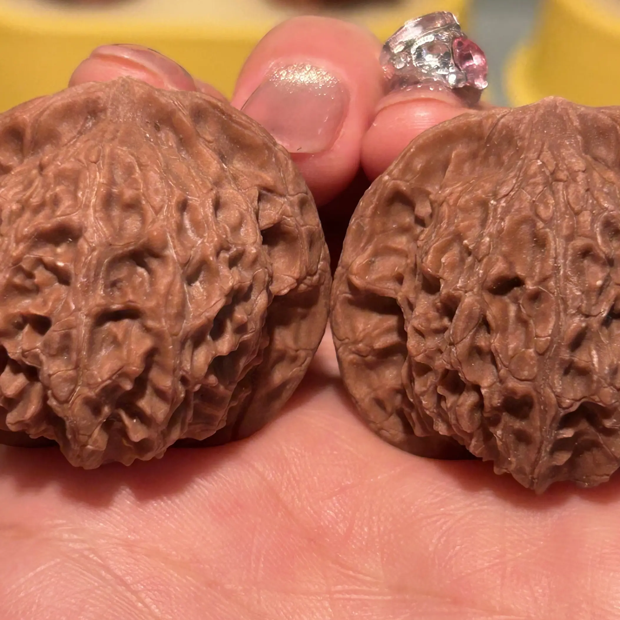 38尺码平顶山狮子头，文玩核桃手工精挑手把玩件