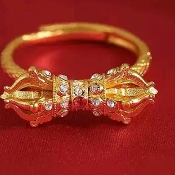 铜合金塑料戒指 铜合古法金刚杵镶钻指环