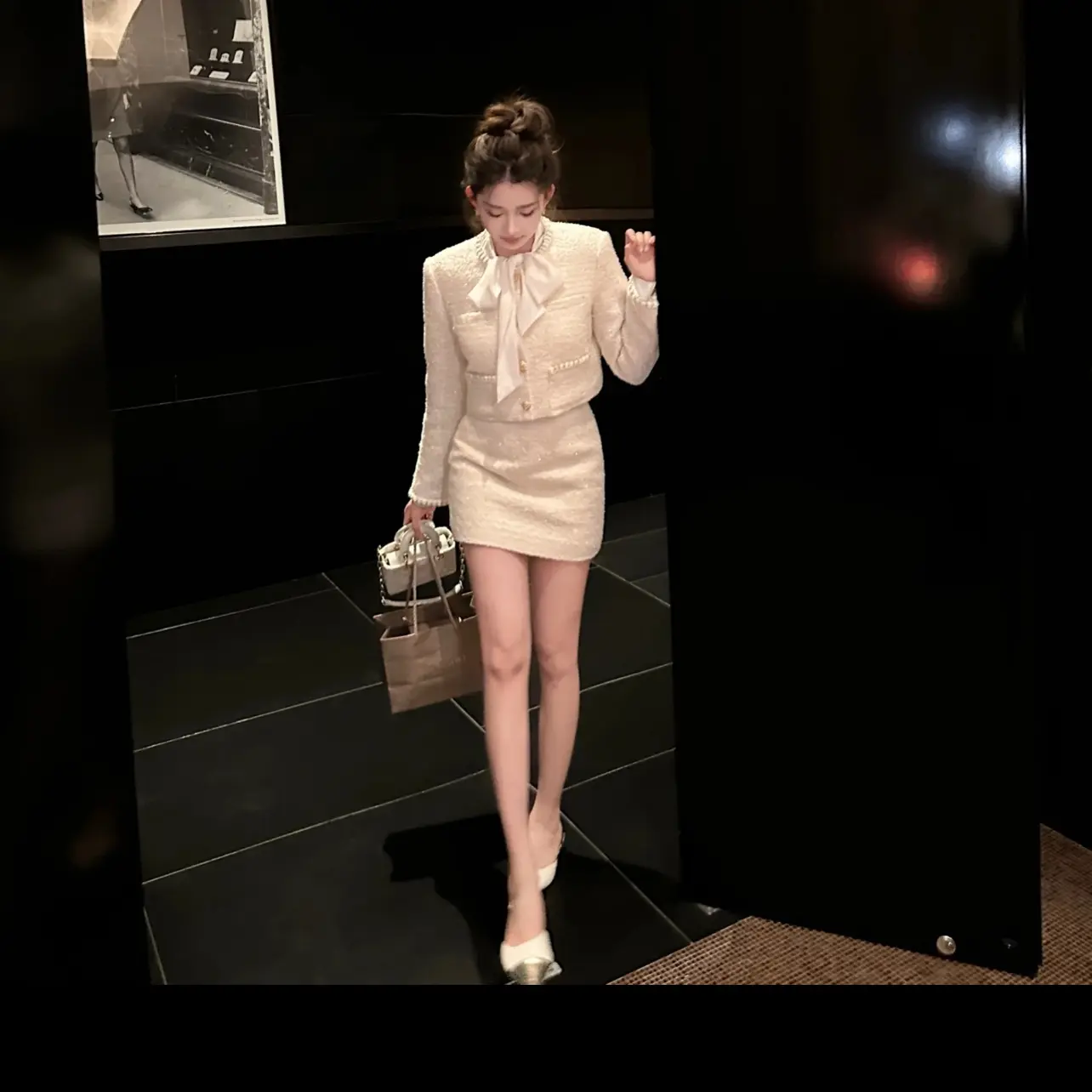 栗子尾货重工时尚女小香风宽松精品外套（非图片款）