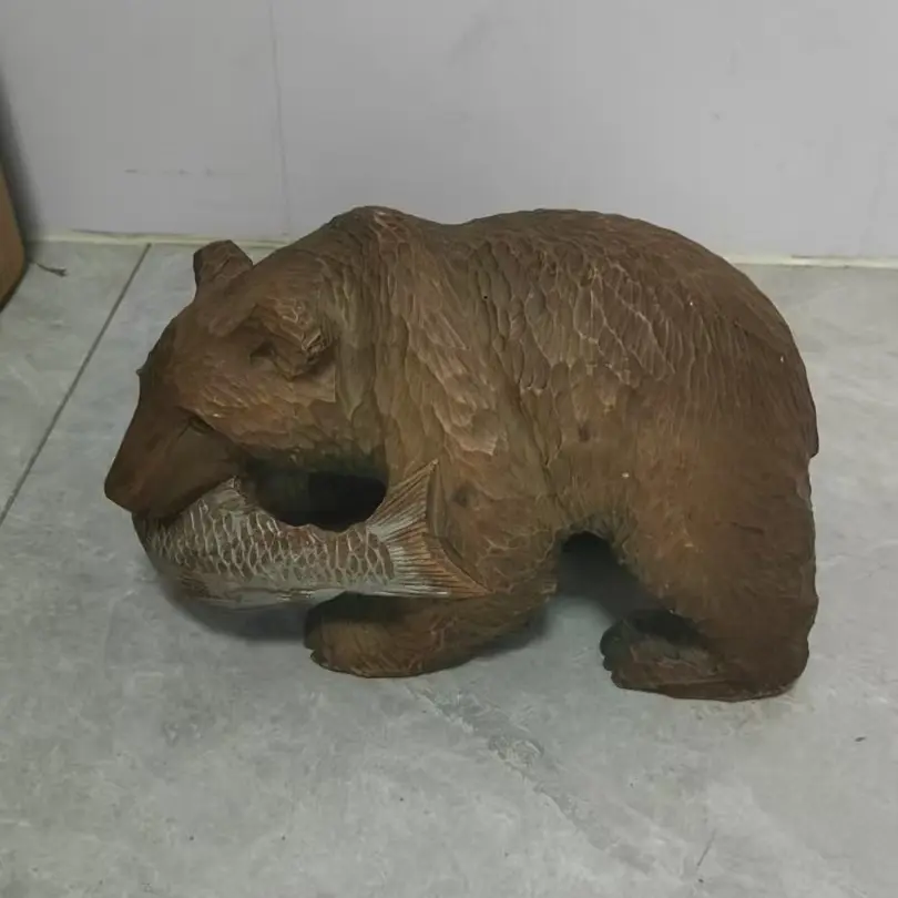 实心大号超真棕熊动物模型早教认知礼品玩具