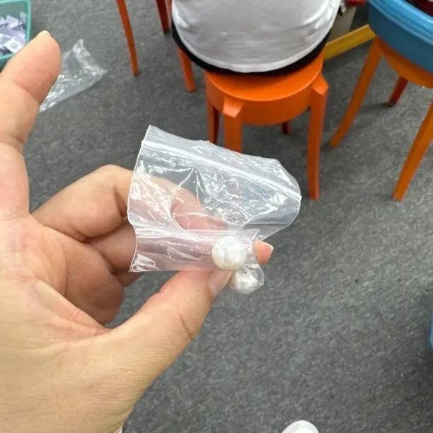天然淡水馒头珠珍珠耳钉气质百搭