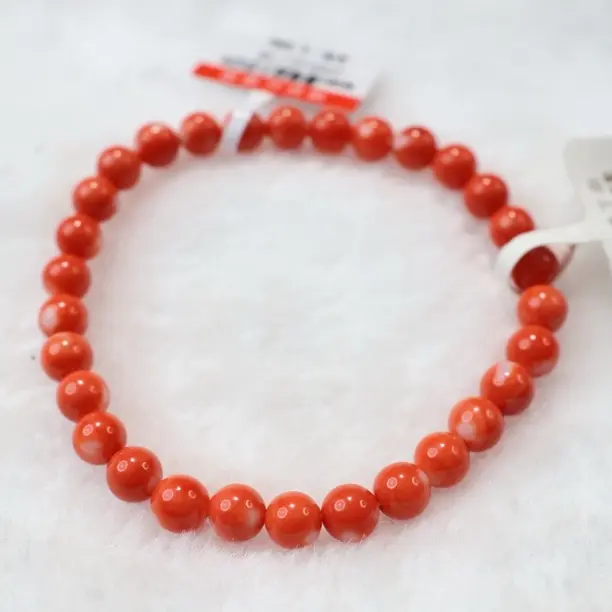梓钦甄选-momo珊瑚圆珠手串6mm