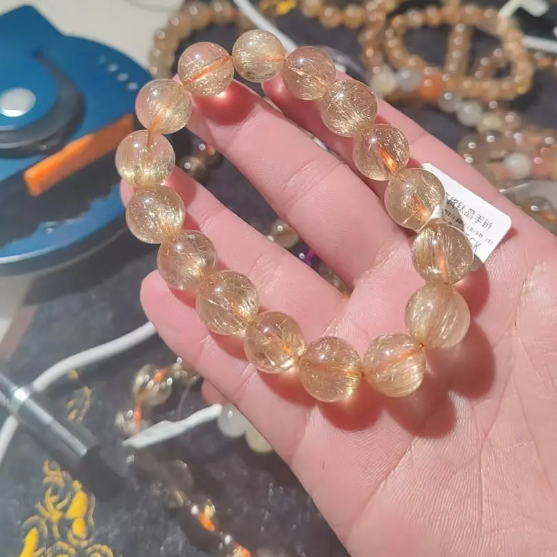 2号天然金发晶手链