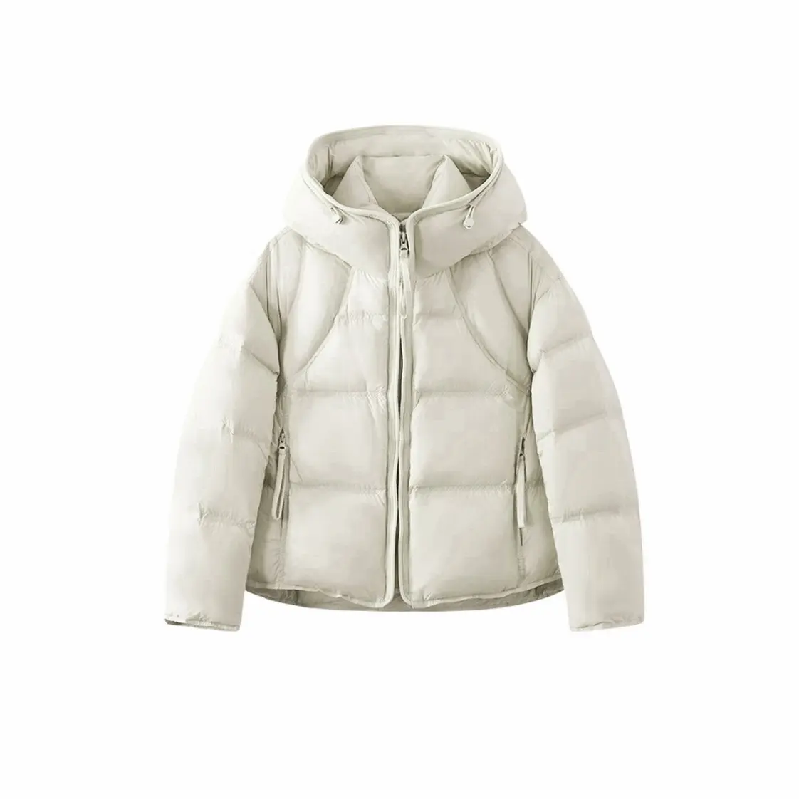 新款云朵泡芙连帽加厚轻盈版羽绒服25021.