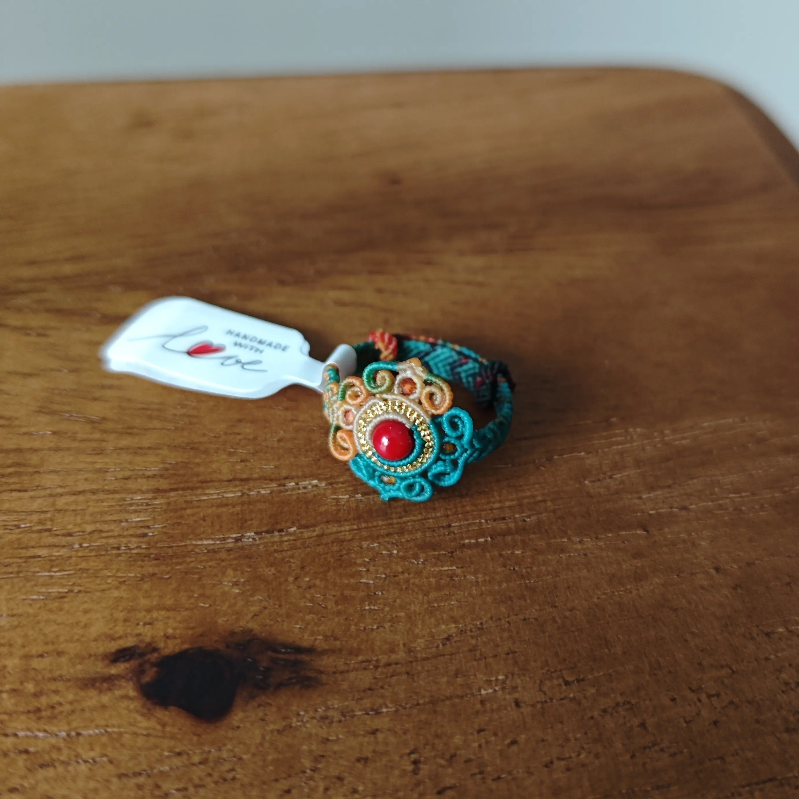 国风新中式宫廷风戒指纯手工