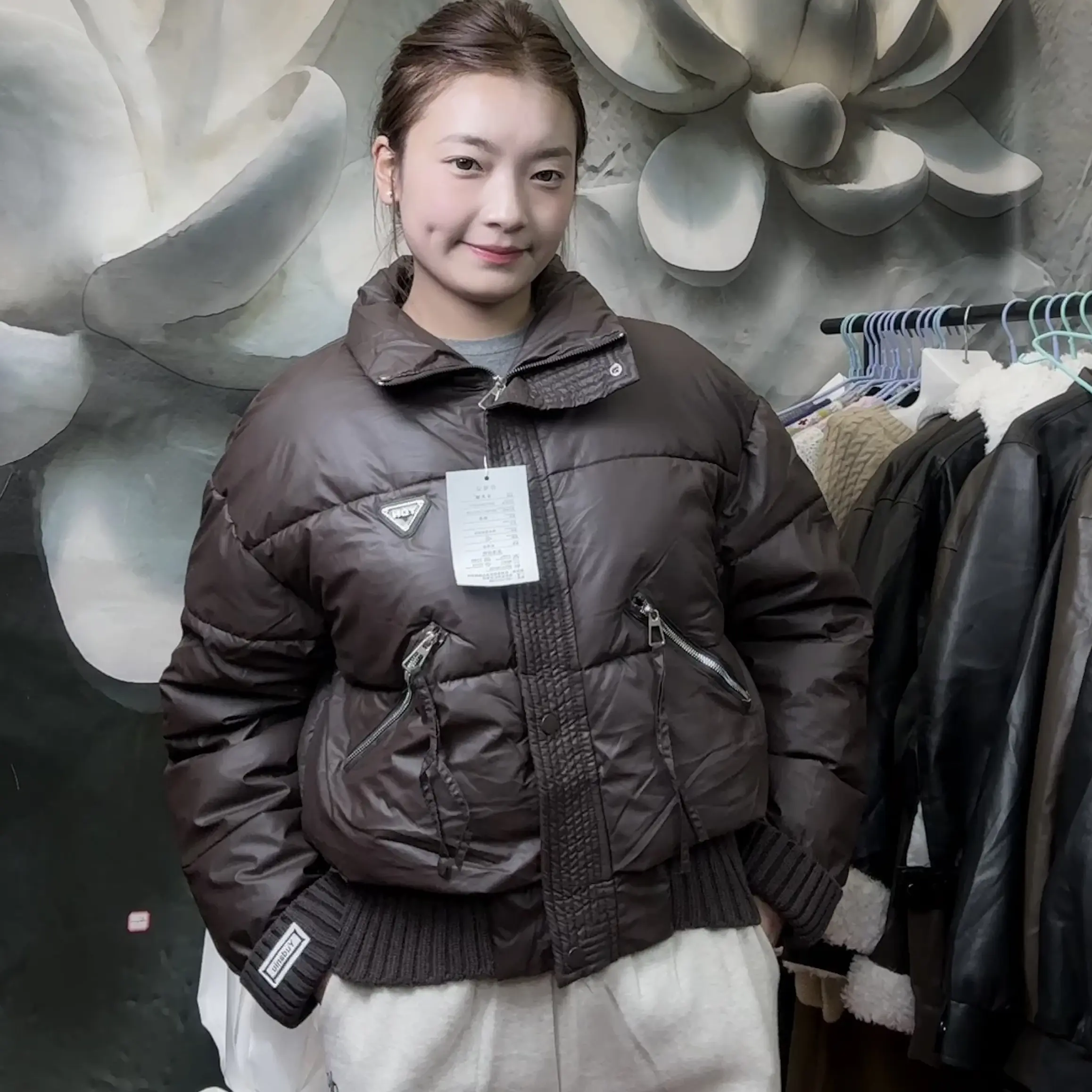 25号 PU皮女短款小个子冬季外套高级感宽松