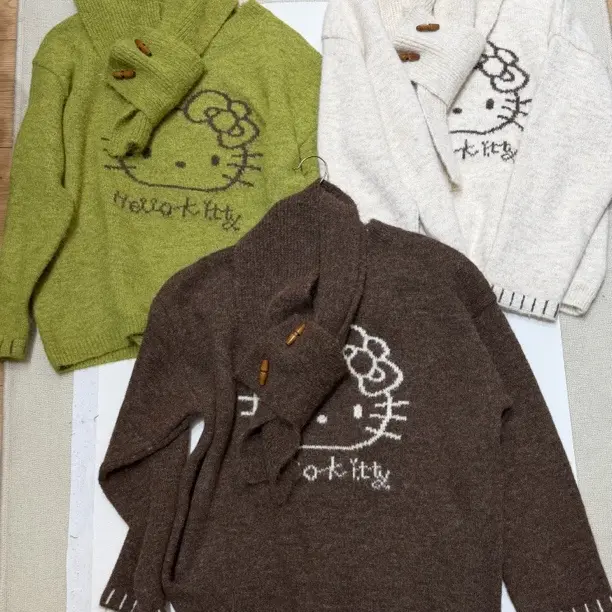 【MIDUO米多】（哈啰鸡两件套毛衣）女秋冬韩系慵懒宽松软上衣