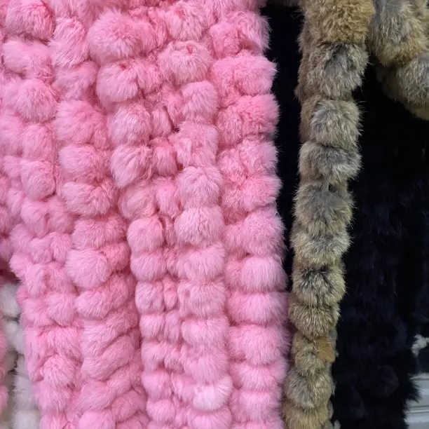 小球球线手工diy编织围巾粗豆豆一直播实物为主