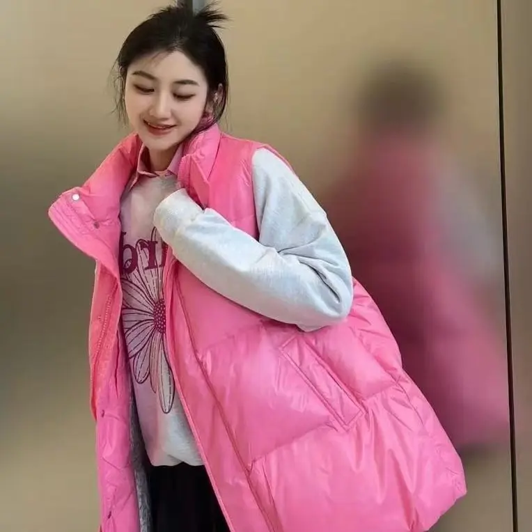 （不退换）5400375秋冬新款时尚百搭宽松型棉马甲外套女