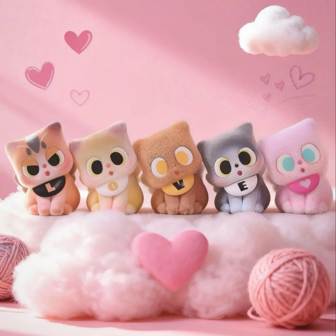 （小九代拆）咪的名字系列萌粒潮玩盲盒可爱公仔摆件