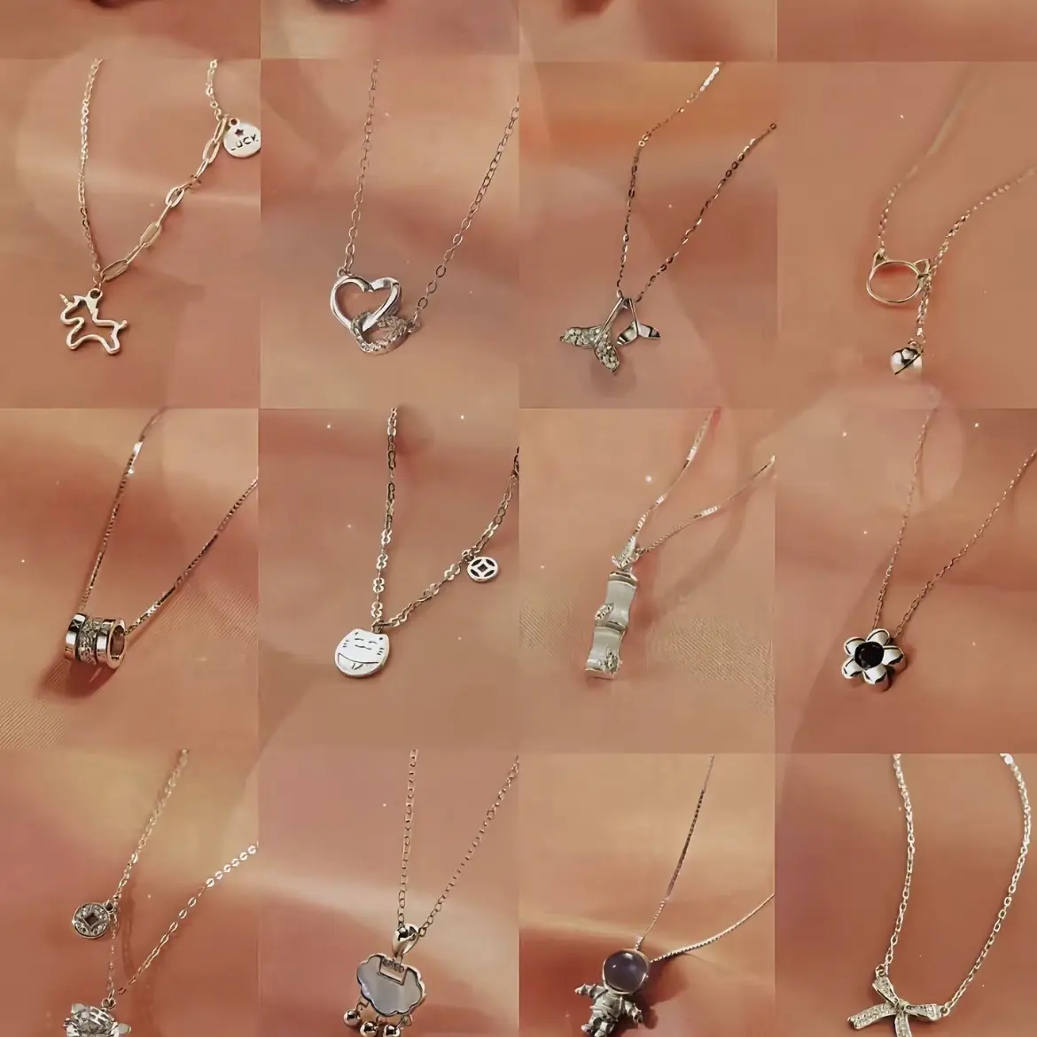 钛钢锆石项链 项链➕手镯气质轻奢高保色简约百搭设计感精致