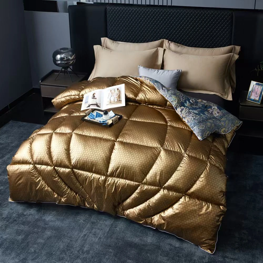 【Azu专属】欧式精品暖绒被子墨烯黑金蓄热保暖被蓝 200*230cm