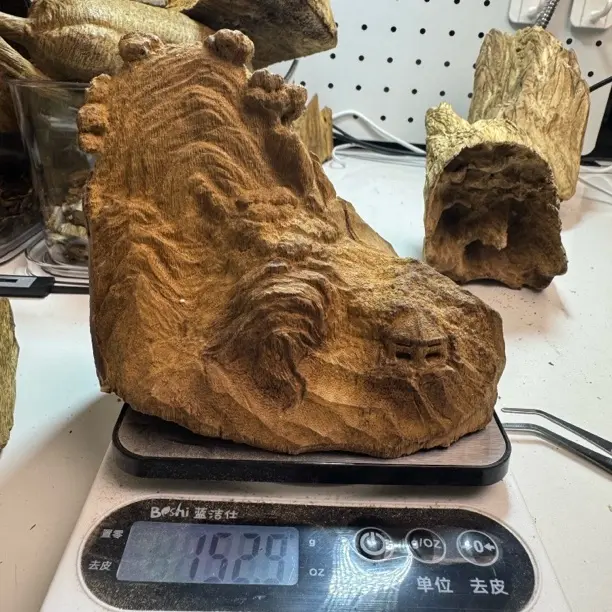 沉香沉香木纯手工木雕山水摆件