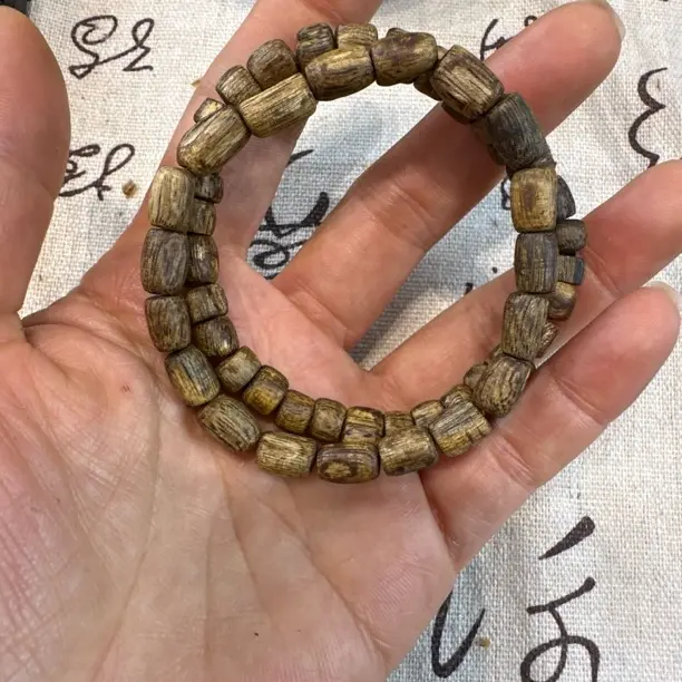 沉香桶珠单圈手串香韵多样性发一